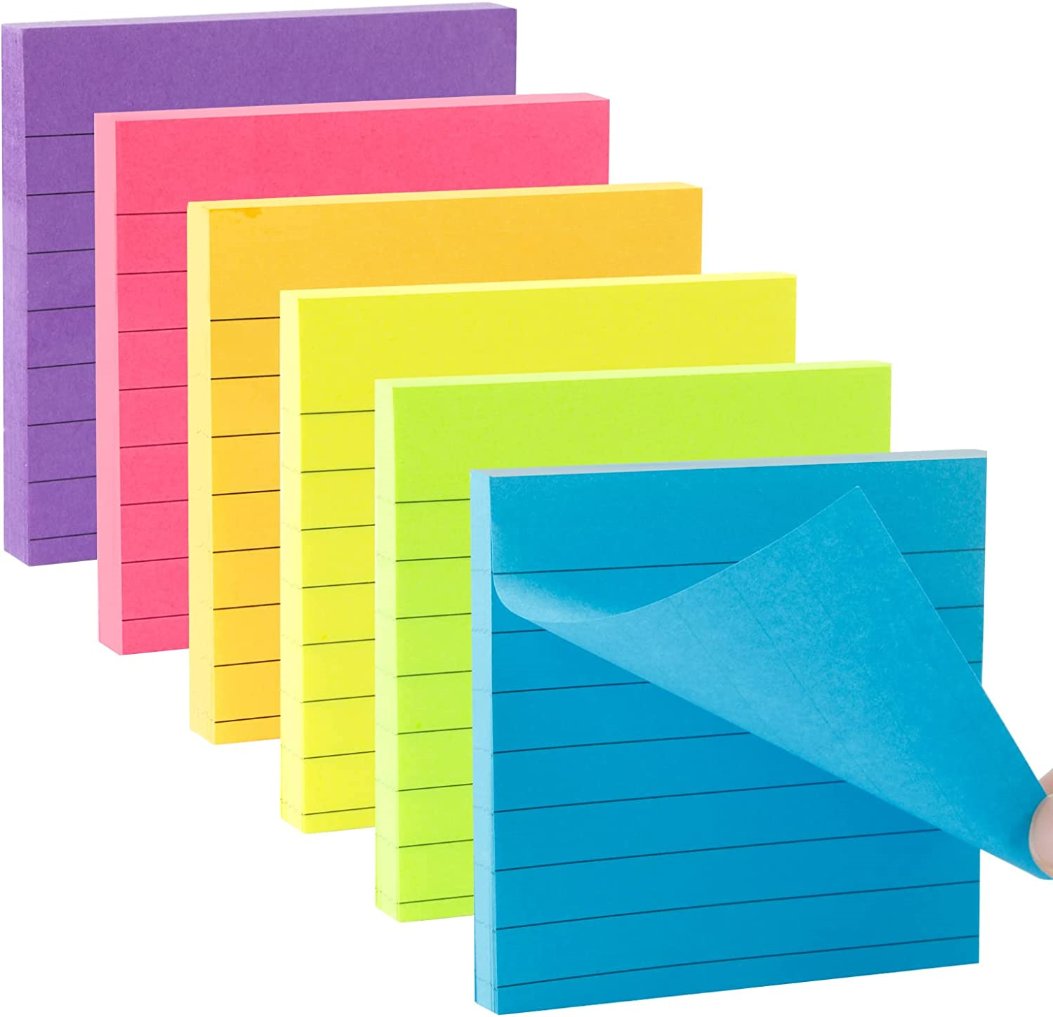 Casewin Sticky Notes - Post It Notes 3x3 inch Bright Colors, Super  Self-Stick Note Pads for Office Supplies, Home, Notebook, School(8 Pads)